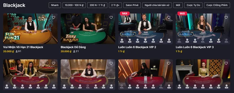 Trải Nghiệm Đỉnh Cao Cùng Blackjack Live Tại RikBet Với Tỷ Lệ Thắng Cực Lớn