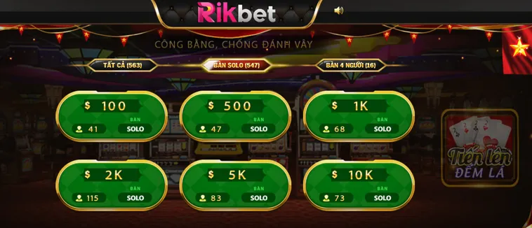 Bứt Phá Giới Hạn Cùng Game Tiến Lên Đếm Lá Tại RikBet Đẳng Cấp Nhất