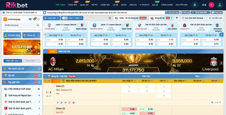 Trải Nghiệm Cá Cược Đỉnh Cao Tại Thể Thao K Sports RikBet Cho Mọi Game Thủ
